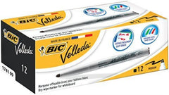 Rotulador Velleda Medium Negro | Velleda | Pack 12 Unidades