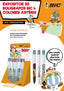 Expositor 30 Bolígrafos Bic 4 Colores Asterix Marca Bic