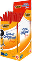 BOLIGRAFO BIC CRISTAL FINE ROJO NARANJA TRANSPARENTE | 50 UNIDADES | (BIC)