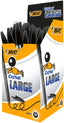 BOLIGRAFO BIC CRISTAL LARGE 1,6 NEGRO | 50 UNIDADES | (BIC)