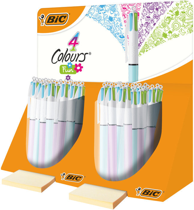 EXPOSITOR 40 BOLIGRAFO BIC 4 COLORES FUN FASHION | 40 UNIDADES | (BIC) Imagen principal del producto