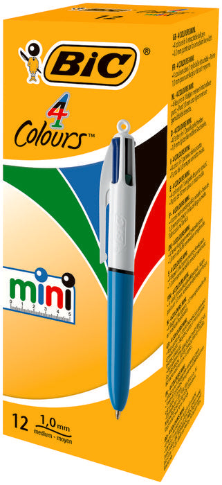 BOLIGRAFO BIC 4 COLORES MINI | 12 UNIDADES | (BIC) Imagen principal del producto