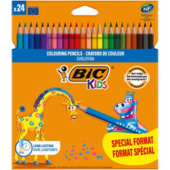 LAPIZ BIC KIDS EVOLUTION 24 COLORES | 1 UNIDADES | (BIC)