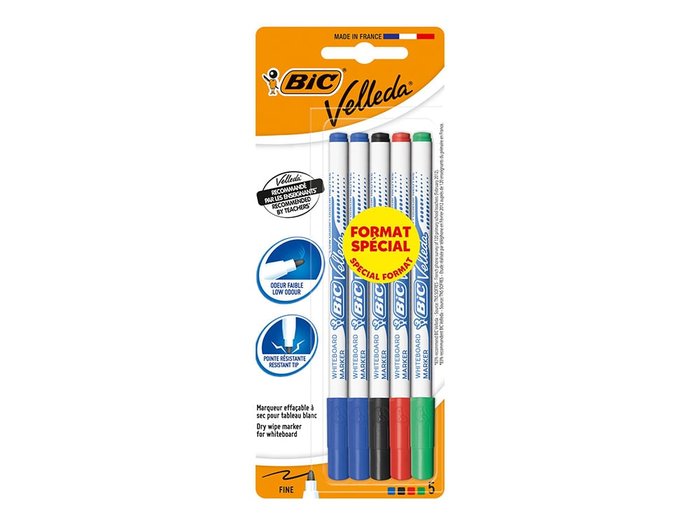 Rotulador Velleda 1721 Blister 5 Unidades | Bic | Pack 1 Unidades Imagen principal del producto