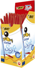 BOLIGRAFO BIC CRISTAL SOFT ROJO | 50 UNIDADES | (BIC)