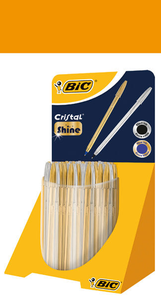 EXPOSITOR 40 BOLIGRAFO BIC CRISTAL CELEBRATE ORO Y PLATA | 40 UNIDADES | (BIC) Imagen principal del producto