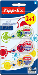 CORRECTOR BIC MINI POCKET MOUSE FASHION BLIST 2+1 UD 926396 | 1 UNIDADES | (VELLEDA)