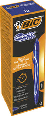 BOLIGRAFO BIC GELOCITY QUICK DRY AZUL | 12 UNIDADES | (BIC)
