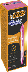 BOLIGRAFO BIC GELOCITY QUICK DRY ROSA | 12 UNIDADES | (BIC)