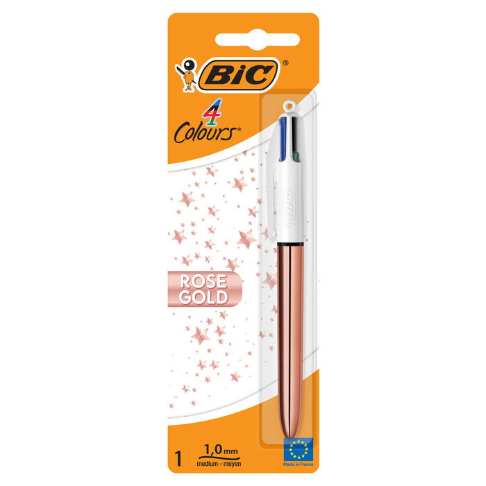 BOLIGRAFO BIC 4 COLORES ROSE GOLD BLISTER 1 UD | 1 UNIDADES | (BIC) Imagen principal del producto