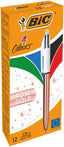 BOLIGRAFO BIC 4 COLORES ROSE GOLD | 12 UNIDADES | (BIC)