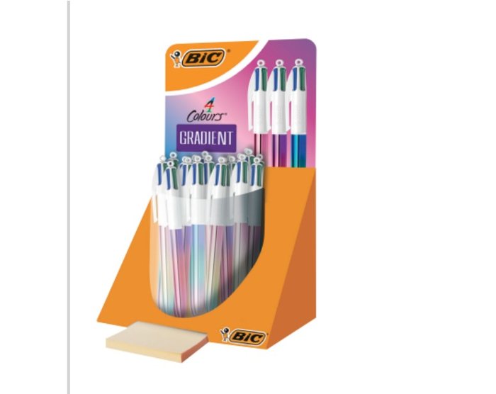 EXPOSITOR 30 BOLIGRAFO BIC 4 COLORES GRADIENT | 30 UNIDADES | (BIC) Imagen principal del producto