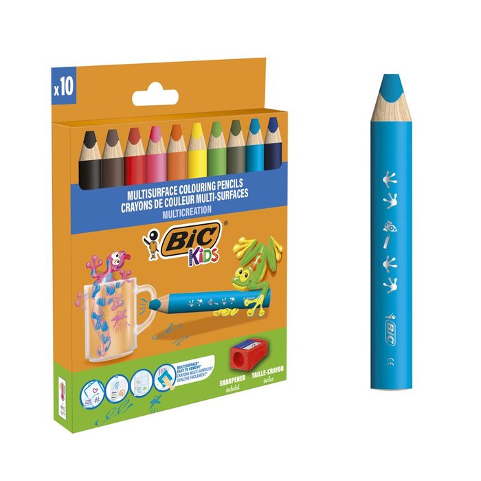 Ceras BIC Kids Multisuperficie 10 colores