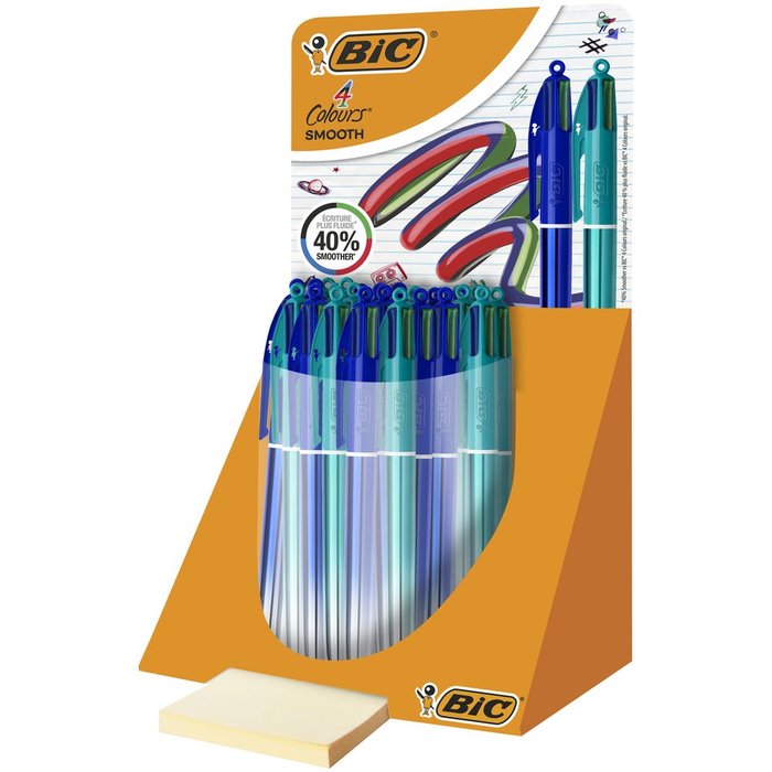 Expositor 30 Bolígrafos Bic 4 Colores Smooth Marca Bic Imagen principal del producto