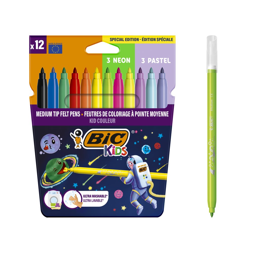 Rotulador Bic Kids Couleur Cosmos 12 Colores Surtidos