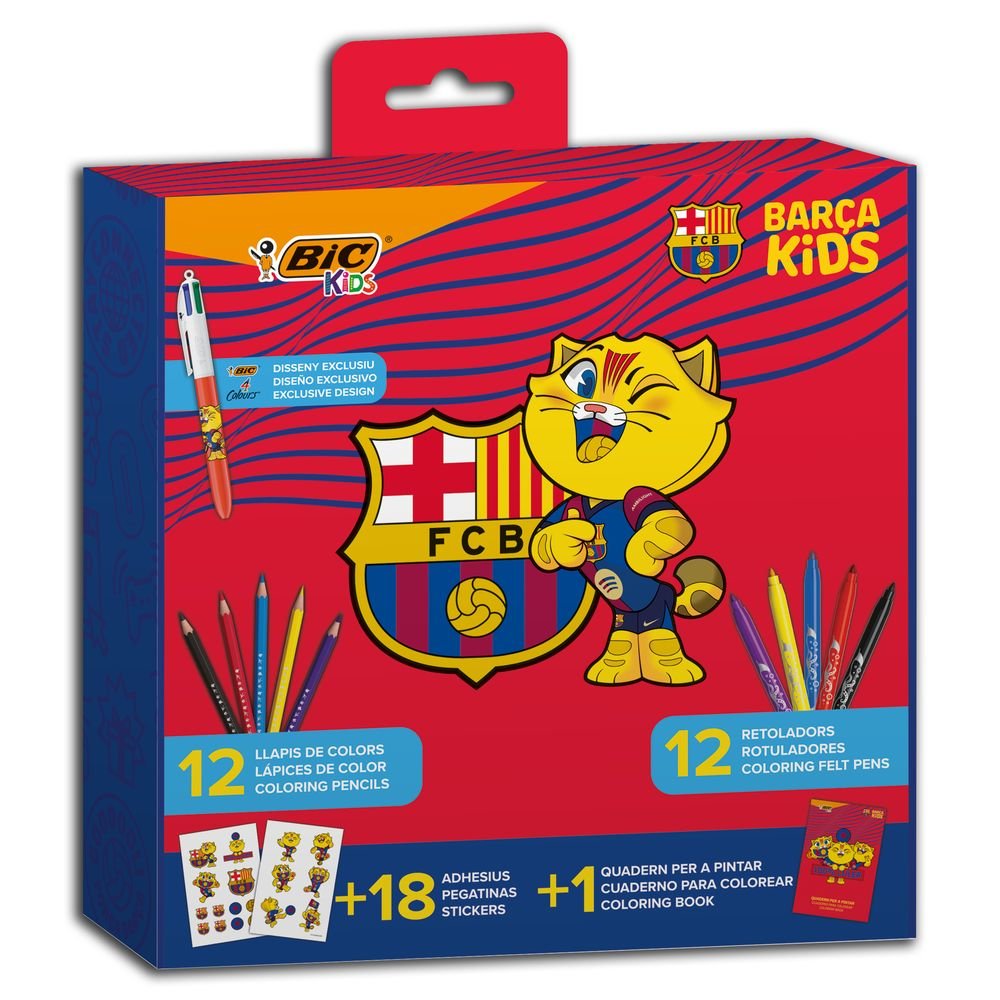 Kit coloreado Bic F C Barcelona