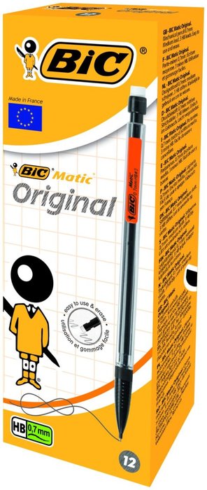 PORTAMINAS BIC MATIC CLASSIC 0,7 | 12 UNIDADES | (BIC)
