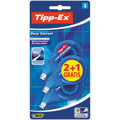 CORRECTOR BIC EASY CORRECT 12M BLISTER 2+1 UNIDADES 8395492 | 1 UNIDADES | (VELLEDA)