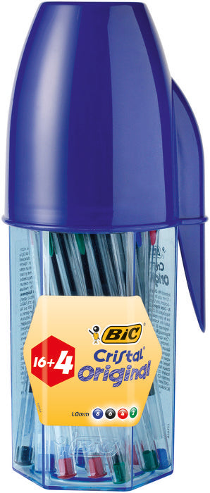 BOLIGRAFO BIC CRISTAL MEGATUBO 20 UNIDADES | 1 UNIDADES | (BIC)