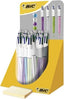 Bolígrafos Shine metalizados 4 colores BIC pack 20 unidades