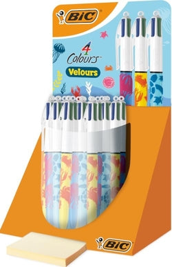 Bolígrafos Bic 4 Colores Velour Marca Bic Envío 24h