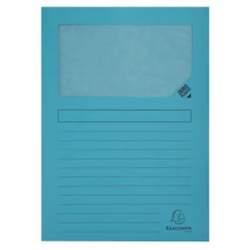 Subcarpeta Ventana Azul Exacompta Carpeta con Ventana A4