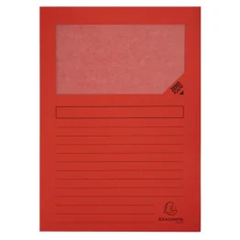 Subcarpeta Ventana Rojo Exacompta para Archivar y Organizar Papelería