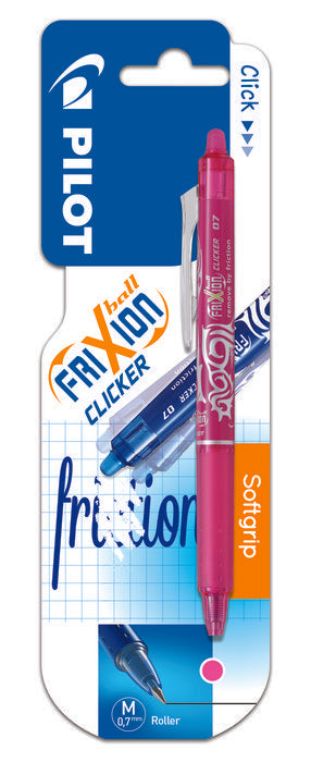 Bolígrafo Pilot Frixion Clicker Rosa blister 1 unidad
