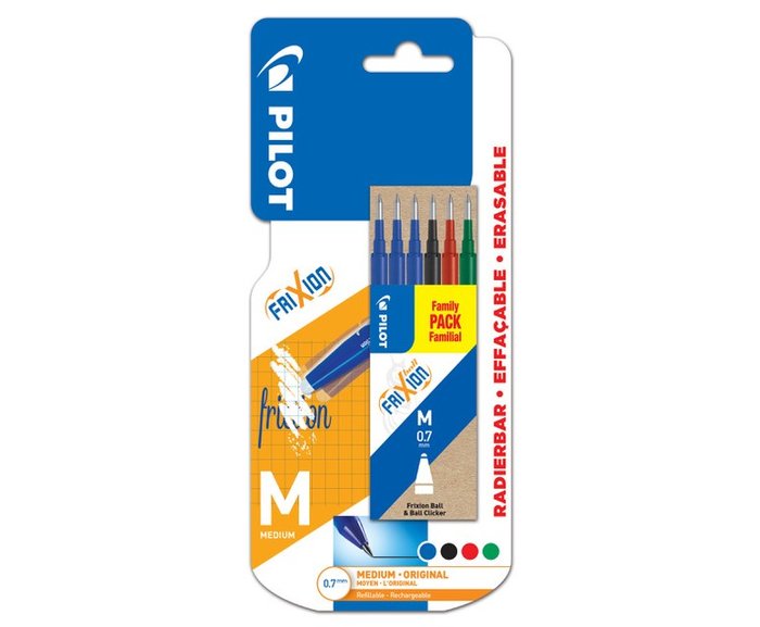 RECAMBIO BOLIGRAFO PILOT FRIXION BLISTER 6UD COLOR SURTIDO | 1 UNIDADES | (PILOT) Imagen principal del producto