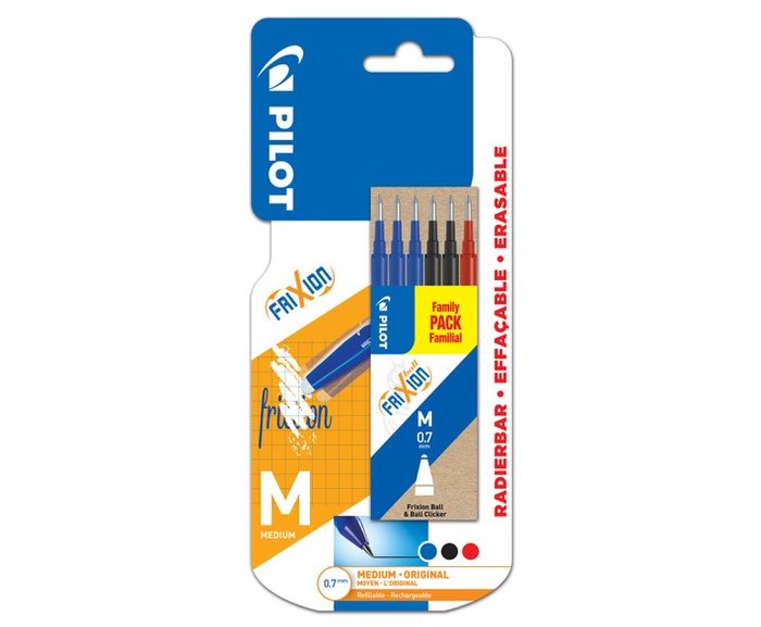 RECAMBIO BOLIGRAFO PILOT FRIXION BLISTER 6UD COLOR SURTIDO | 1 UNIDADES | (PILOT) Imagen principal del producto
