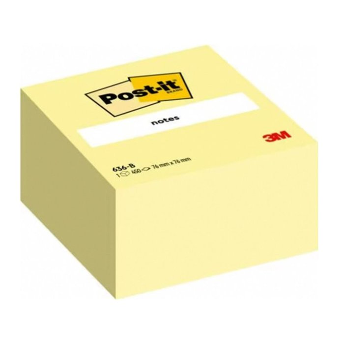 Nota Adhesiva Post-it 76x76 Amarillo Marca Post-it Pack 450H