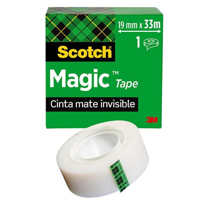 CINTA ADHESIVA INVISIBLE SCOTCH 19MMX33M | 1 UNIDADES | (SCOTCH)