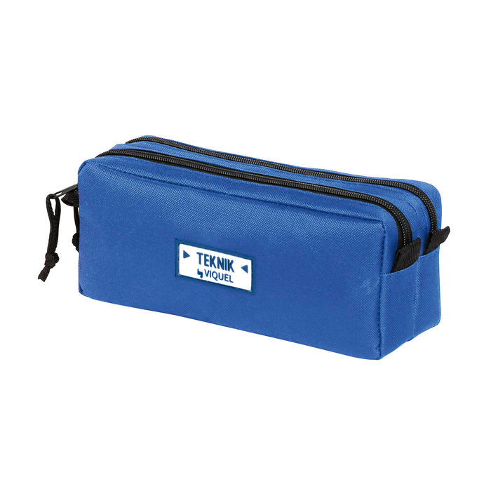 PORTATODO DOBLE RECTANGULAR AZUL MARINO TEKNIK | VIQUEL DISEÑO Imagen principal del producto