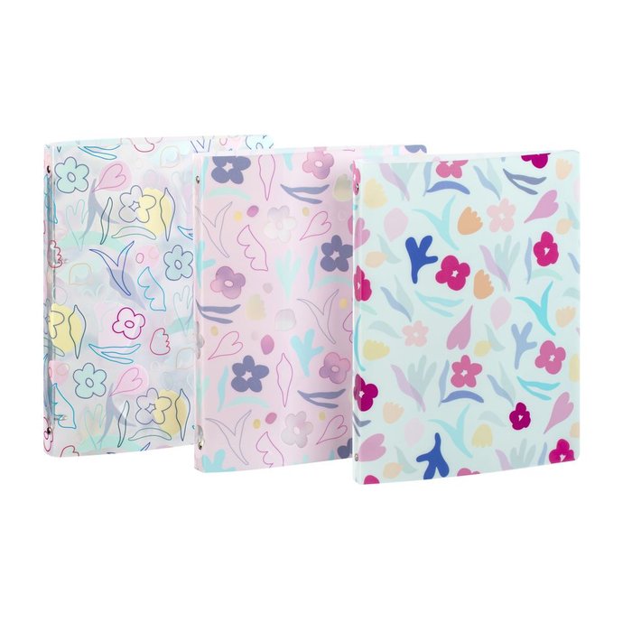 CARPETA A4 4 ANILLAS 25MM POLIPROPILENO BLOSSOM | 1 UNIDADES | (VIQUEL DISEÑO) Imagen principal del producto