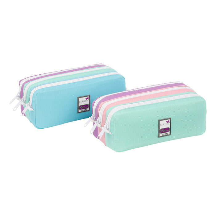 PORTATODO TRIPLE TRIZIP COLORES PASTEL SURTIDOS | VIQUEL DISEÑO Imagen principal del producto