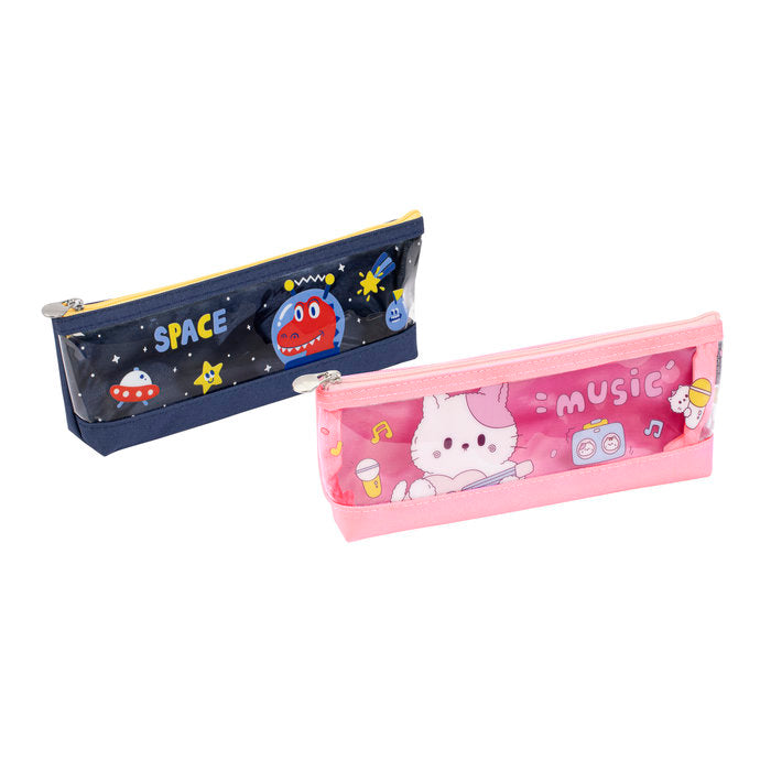 PORTATODO SIMPLE TRIANGULAR TRANSPARENTE SPACE/KITTY SURT, | VIQUEL DISEÑO