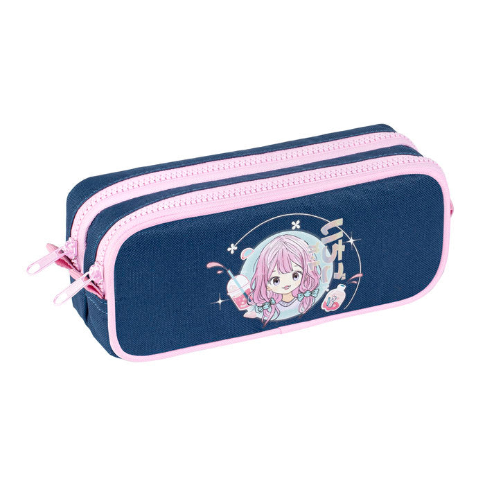 PORTATODO DOBLE RECTANGULAR MANGA_ROSA | VIQUEL DISEÑO Imagen principal del producto