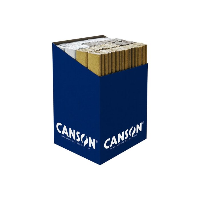 Exp 60 Rollos Papel Crespon Metalizado 25 g Colores Surtidos Canson Guarro