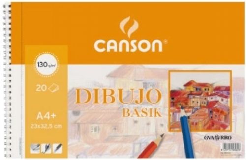Bloc dibujo espiral basik con recuadro a4+ 20h 130g. microperforado 20% de hojas gratis Imagen principal del producto