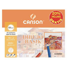 Minipack 8+2 laminas dibujo basik A4+ con recuadro 24x32cm 130g. 20% de hojas gratis Imagen principal del producto