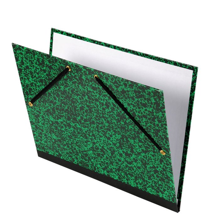 Carpeta dibujo carton con gomas 32x45cm marmol verde