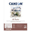 Bloc encolado canson mi-teintes 24x32cm 30h 160g hojas color blanco