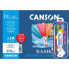 Bloc Espiral Estándar Liso 10H 90g | Guarro & Canson | Cartón | Formato Estándar | Pack 1 Unidades