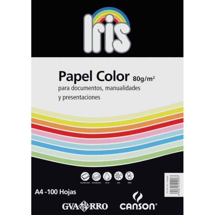 Papel Iris P/100 A4 80 g Violeta Lavanda Guarro Casas