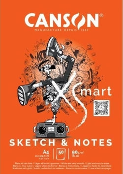 Bloc encolado A4 Canson Guarro Sketch Notes 90 g