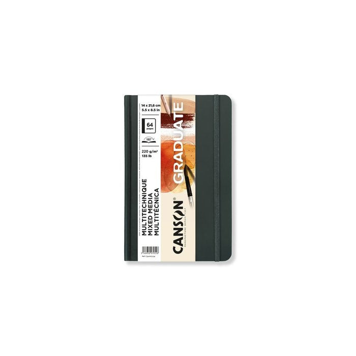 Cuaderno A5 32H 220g Canson Graduate Mix Media Fino Ocre Guarro & Canson Imagen principal del producto