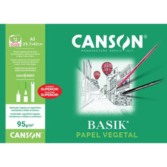 MINIPACK 12H A3 PAPEL VEGETAL | 1 UNIDADES | (GUARRO & CANSON)
