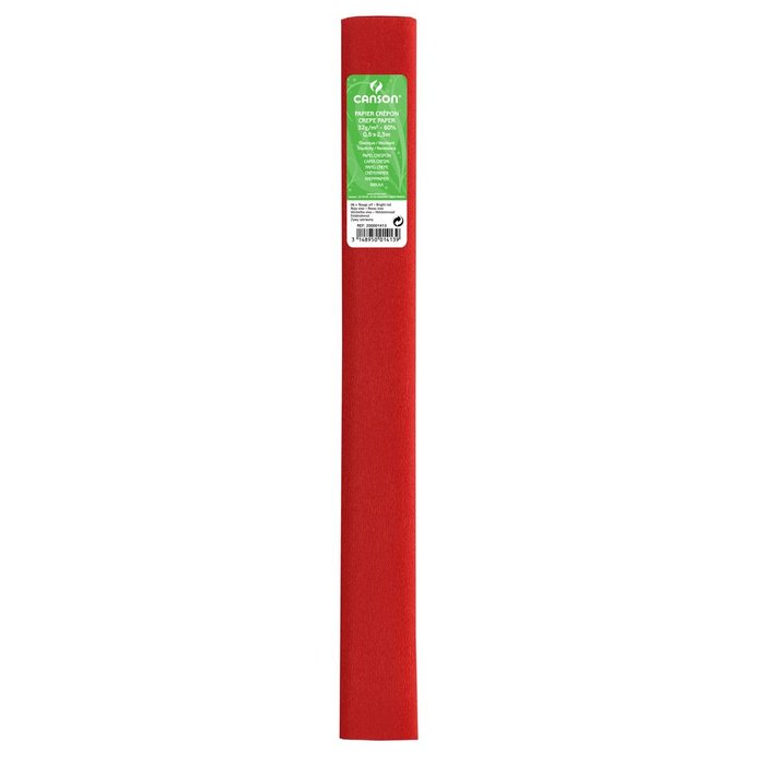 Paq/10 Rollo Continuo Papel Crespon 50x250cm Rojo Vivo 32G Imagen principal del producto
