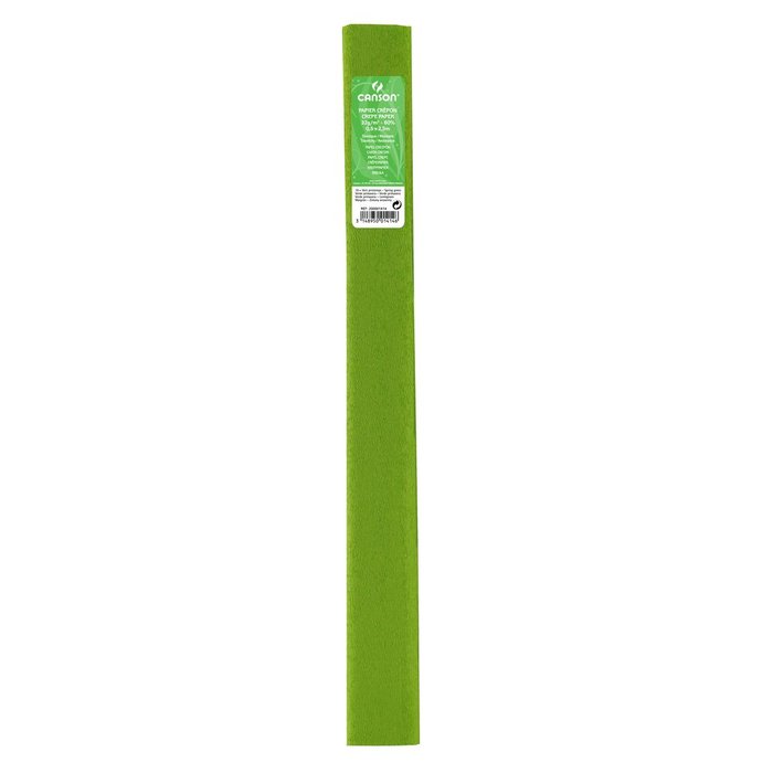 Paquete de 10 rollos de papel crespón verde primavera Canson Guarro