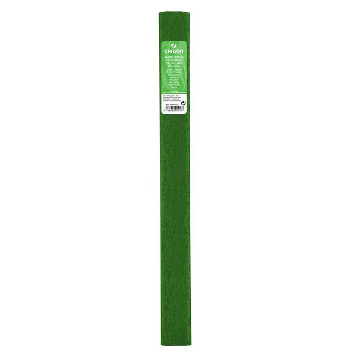 Paquete de 10 Rollo Continuo de Papel Crespón Verde Helecho Canson Guarro